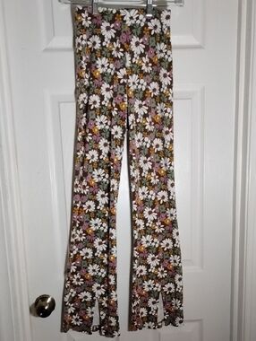 Hollister Floral Flare Leg Boho Pants XS